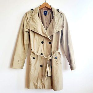 Tan GAP Trench Coat, Size S